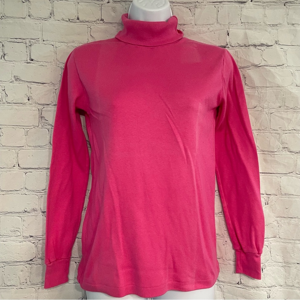 Pink Long Sleeve Turtle Neck
